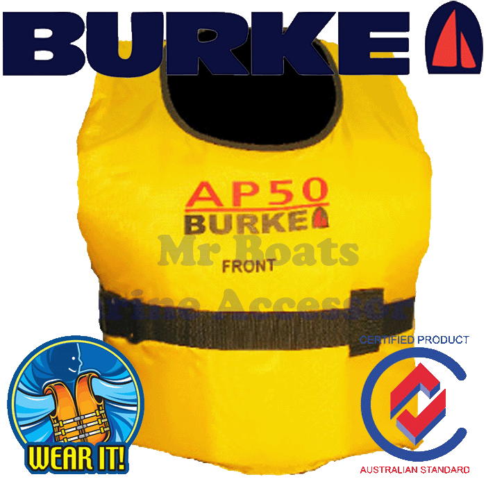 BURKE LARGE ADULT LIFEJACKET PFD2 Life Jacket Level 50 Island Inflatables